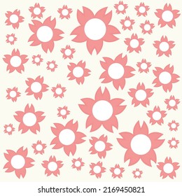 
Fondo de la textura ligera del vector de fondo de las flores rosadas en flor