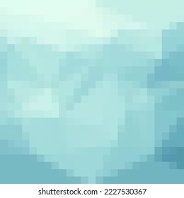 Blooming pixel template. Blue pixel background. Vector illustration for your graphic design.Vector illustration for your graphic design