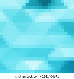 Blooming pixel template. Blue pixel background. Vector illustration for your graphic design.Vector illustration for your graphic design