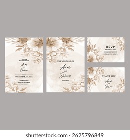 A Blooming Promise — Petals and hues combine to welcome your guests into your forever.