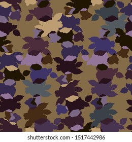 Blooming roses. Seamless colorful pattern with roses and leaves.  