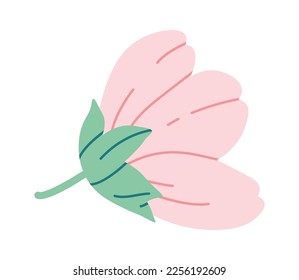 Blooming sakura flat icon Spring decorative tree. Vector illustration