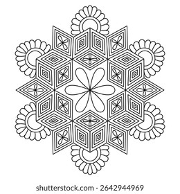 Blooming Soul Thread Mandala design