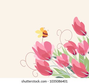 Blooming spring flowers, springtime
