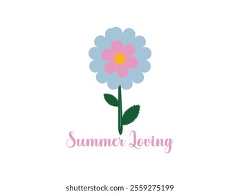 Blooming summer vibes floral illustration art