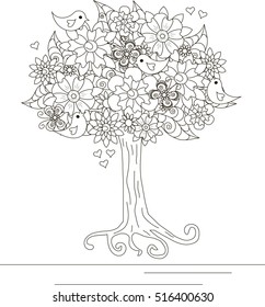 Download Trees Coloring Book High Res Stock Images Shutterstock