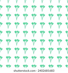 Blooming tulips and botanical elements in vibrant colors. Elegant floral seamless pattern, perfect for spring and summer textiles