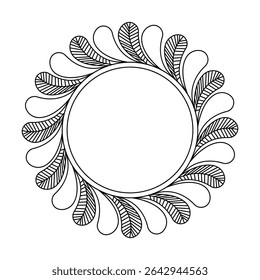 Mandala floreciente de la hoja de Web de Vibe