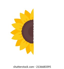 blooming yellow sunflowers full of sunflower seeds inside for decorating welcome cards