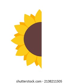 blooming yellow sunflowers full of sunflower seeds inside for decorating welcome cards