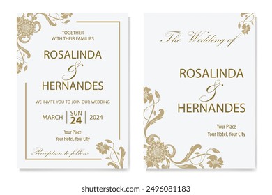 The Blooms Greenery Floral Foliage Ornament Corner Text Separator Elegance Frame for Invitations