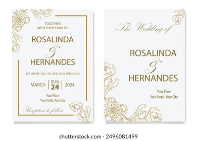The Blooms Greenery Floral Foliage Ornament Corner Text Separator Elegance Frame for Invitations