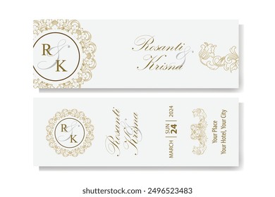 The Blooms Greenery Floral Foliage Ornament Corner Text Separator Elegance Frame for Invitations