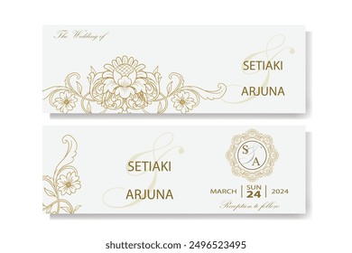 The Blooms Greenery Floral Foliage Ornament Corner Text Separator Elegance Frame for Invitations