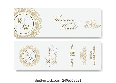The Blooms Greenery Floral Foliage Ornament Corner Text Separator Elegance Frame for Invitations