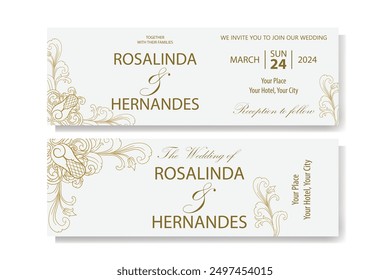 The Blooms Greenery Floral Foliage Ornament Corner Text Separator Elegance Frame for Invitations