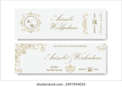 The Blooms Greenery Floral Foliage Ornament Corner Text Separator Elegance Frame for Invitations