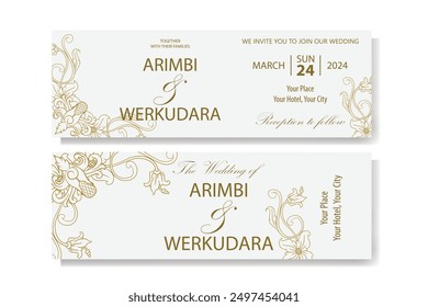 The Blooms Greenery Floral Foliage Ornament Corner Text Separator Elegance Frame for Invitations