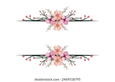 Blooms Greenery Floral Foliage Wedding Invitation Card Design Template