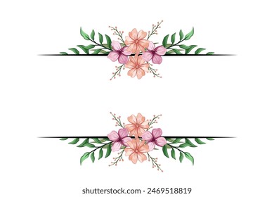 Blooms Greenery Floral Foliage Wedding Invitation Card Design Template