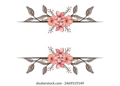 Blooms Greenery Floral Foliage Wedding Invitation Card Design Template
