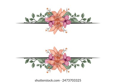 Blooms Greenery Floral Foliage Wedding Invitation Card Design Template
