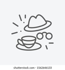 Bloomsday Icon Line Symbol. Isolated Vector Illustration Of  Icon Sign Concept For Your Web Site Mobile App Logo UI Design.