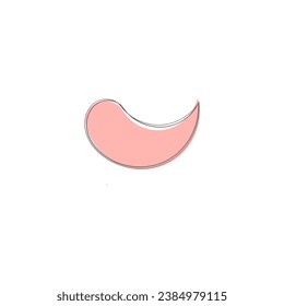 blop hand draw set with pastel colors childish