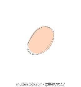 blop hand draw set with pastel colors style