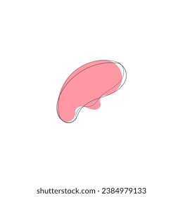 blop hand draw set with pastel colors pattern