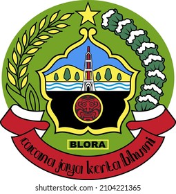 Blora Regency Logo, CUPU MANIK (HASTA GINA)
The pentagon symbolizes the basic philosophy of the State, namely Pancasila. 