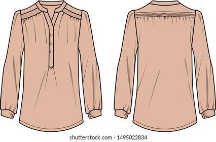 Blose for women vector template pattern