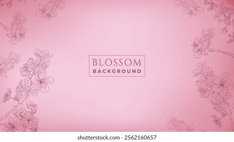 Blossom background suitable for business design needs, beauty products, banners