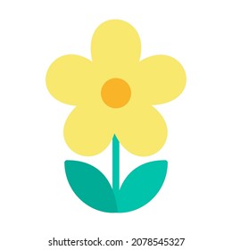 Vector de emoji de flores aislado en fondo blanco