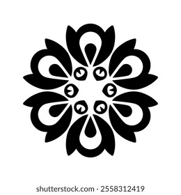 Blossom Flower Ornamental Decoration Icon illustration design