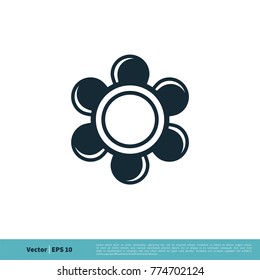 Blossom Flower Ornamental Icon Vector Logo Template Illustration Design. Vector EPS 10.