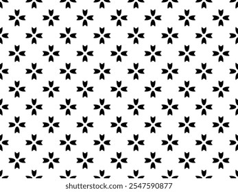 Blossom flower pattern in Gradient color style vector