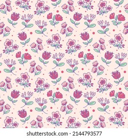 Blossom Flowers Background Seamless Pattern for your business or merchandise