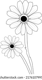 blossom flowers kids coloring page