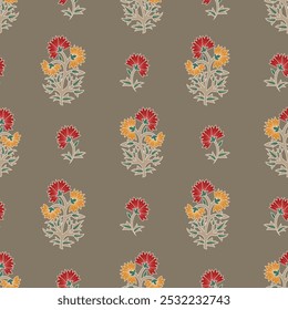 Blossom Flowers Seamless Repeat Pattern For Spring Summer