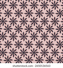 Flores de flor padrão de vetor sem costura