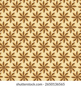 Flores de flor padrão de vetor sem costura