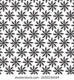 Flores de flor padrão de vetor sem costura