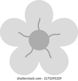 Blossom Symbol, Vektorbild. Kann auch für Saison verwendet werden. Geeignet für mobile Apps, Web-Apps und Printmedien.