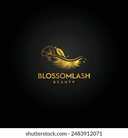 Blossom and Lash logo design