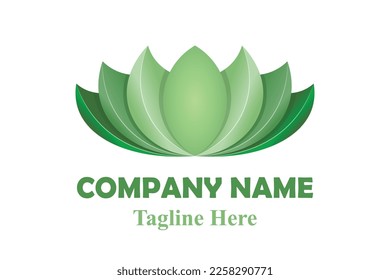 Ilustración de vectores con el logotipo Blossom Verde