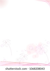 Blossom on Abstract Soft Background.