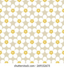 Blossom patterned vector graphic - background texture, wallpaper, tapestry and many decorative purposes.