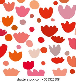 blossom, petal doodle vector seamless pattern,design for boxing,package,pack,wrapping