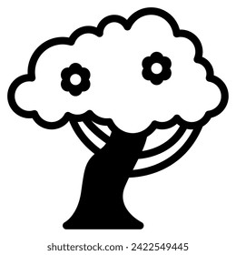 Blossom Tree Icon Spring, für uiux, web, app, Infografik usw.
